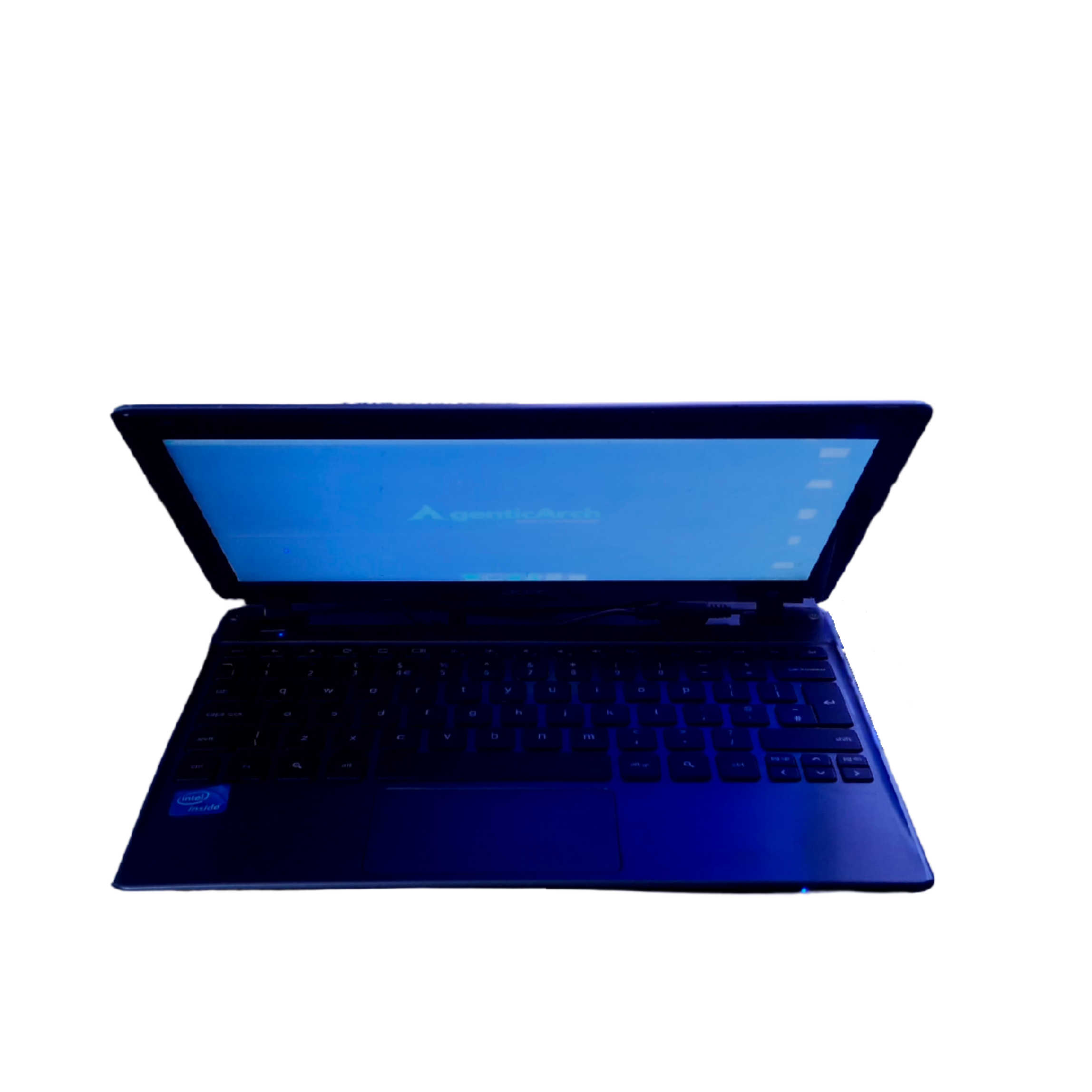AgenticArch on closed laptop