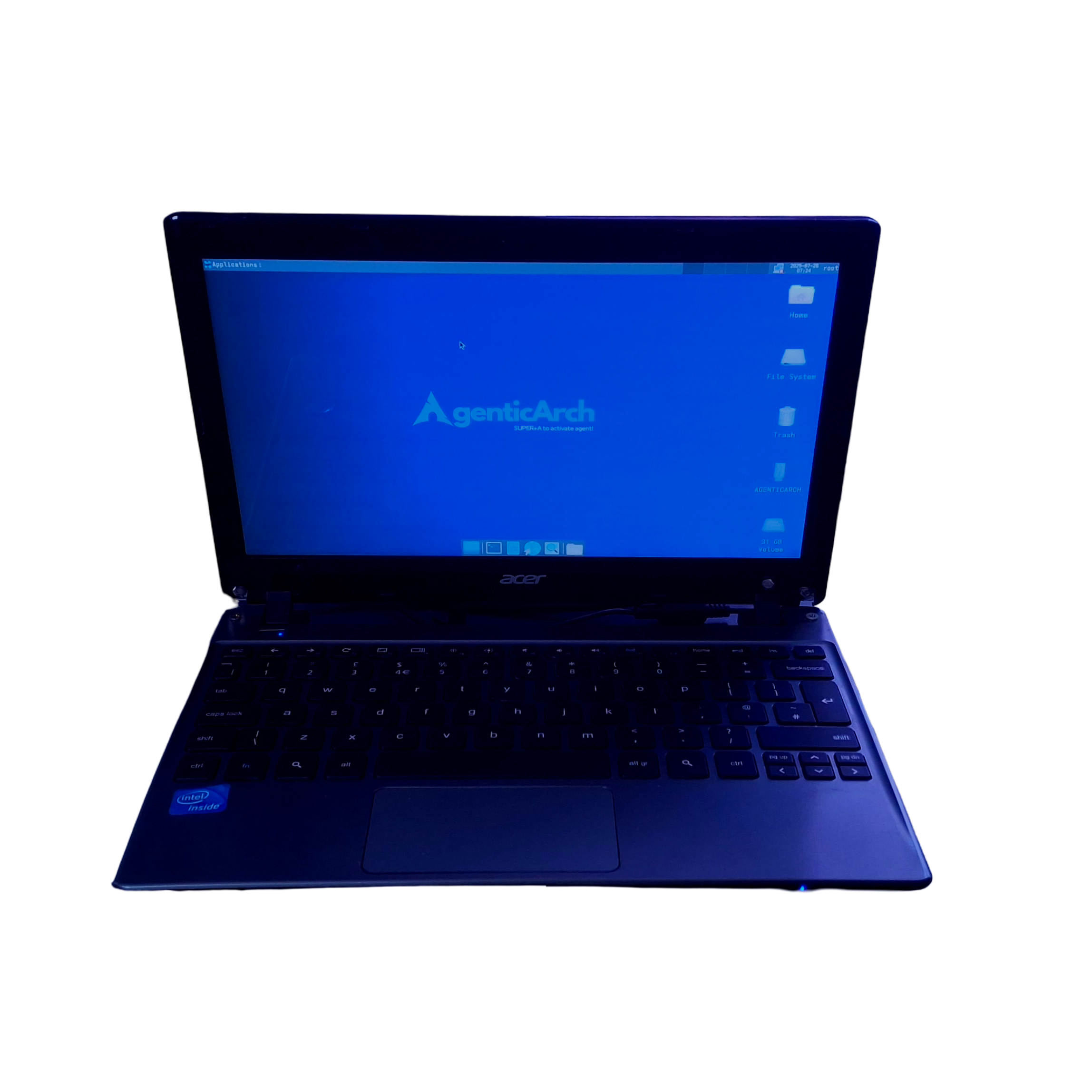AgenticArch on open laptop